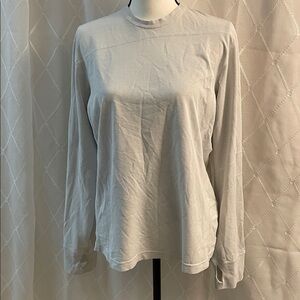 LuLulemon Women's Crewneck Athletic White Long Sleeve Top Size 12